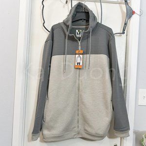 GRAY Voyager Men's Full Zip‎ Fleece Hoodie
